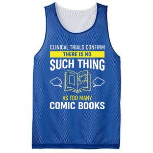 There Is No Such Thing As Too Y Comic Books Gift Mesh Reversible Basketball Jersey Tank