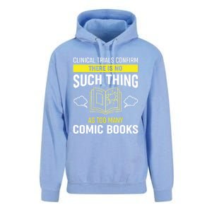 There Is No Such Thing As Too Y Comic Books Gift Unisex Surf Hoodie