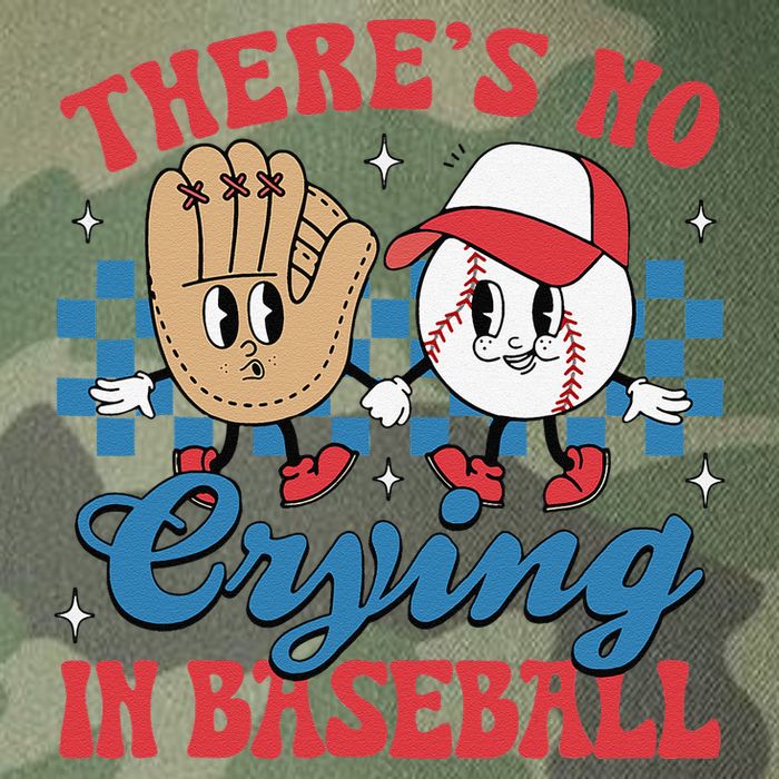There Is No Crying In Baseball Funny Game Day Baseball Legacy Tie Dye Trucker Hat