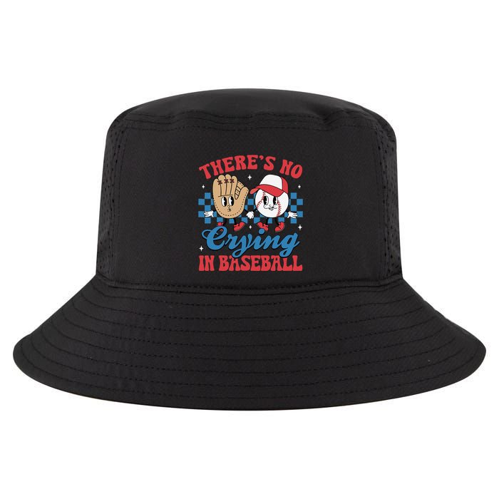 There Is No Crying In Baseball Funny Game Day Baseball Cool Comfort Performance Bucket Hat