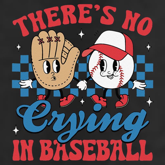There Is No Crying In Baseball Funny Game Day Baseball Cool Comfort Performance Bucket Hat