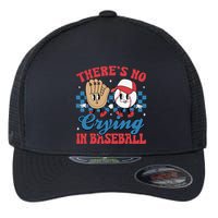 There Is No Crying In Baseball Funny Game Day Baseball Flexfit Unipanel Trucker Cap