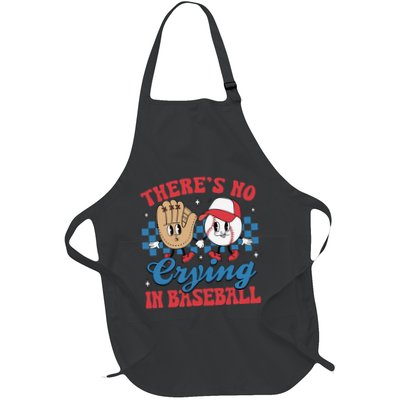 There Is No Crying In Baseball Funny Game Day Baseball Apron