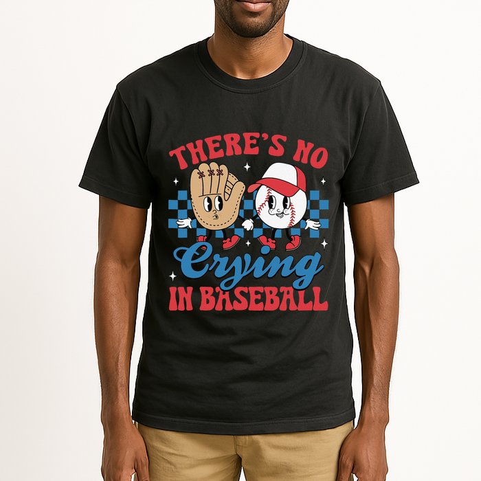 There Is No Crying In Baseball Funny Game Day Baseball Tall T-Shirt
