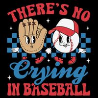 There Is No Crying In Baseball Funny Game Day Baseball Bucket Hat