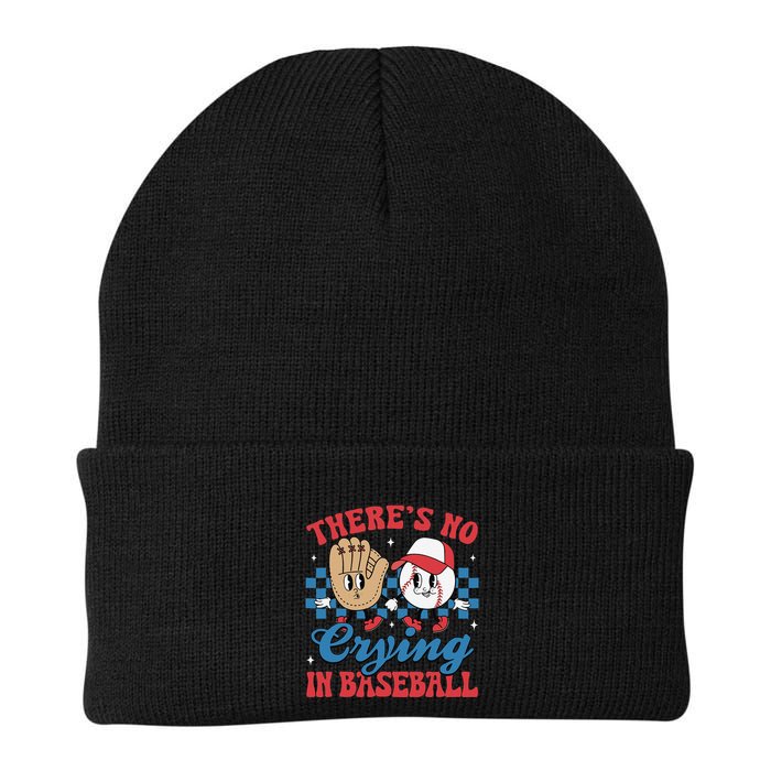 There Is No Crying In Baseball Funny Game Day Baseball Beanie