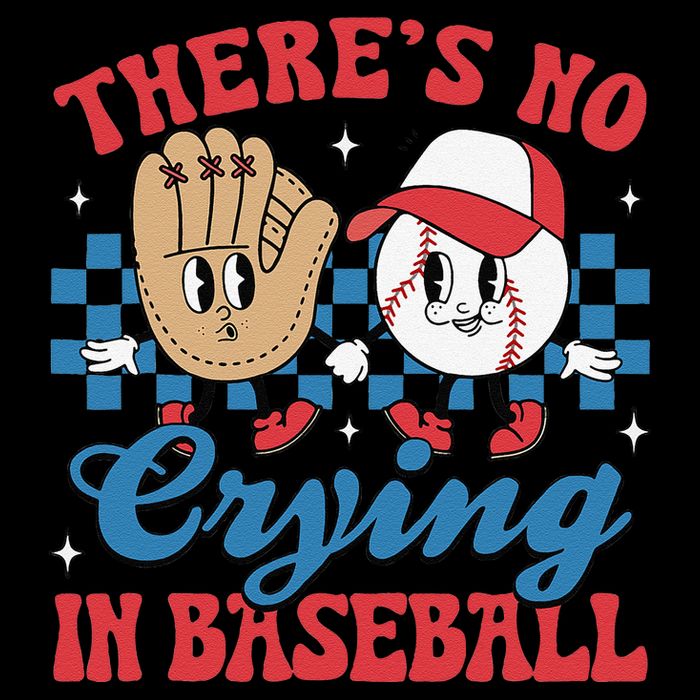 There Is No Crying In Baseball Funny Game Day Baseball Flatbill Hat