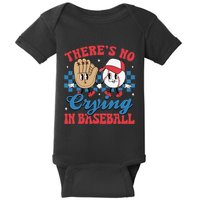 There Is No Crying In Baseball Funny Game Day Baseball Baby Bodysuit