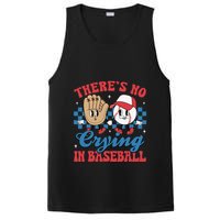 There Is No Crying In Baseball Funny Game Day Baseball PosiCharge Competitor Tank