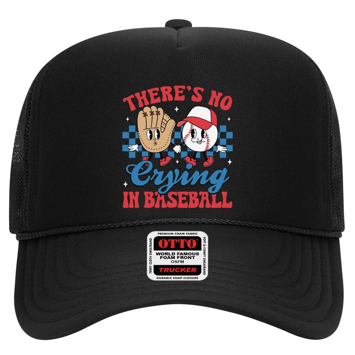 There Is No Crying In Baseball Funny Game Day Baseball Trucker Hat
