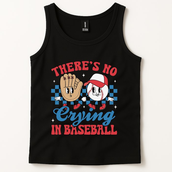 There Is No Crying In Baseball Funny Game Day Baseball Tank Top