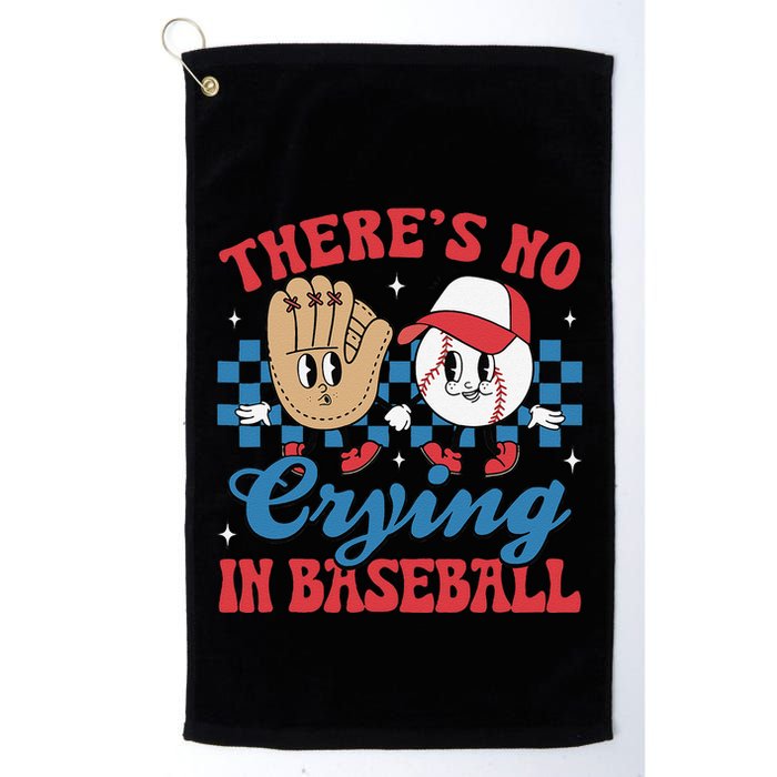 There Is No Crying In Baseball Funny Game Day Baseball Golf Towel