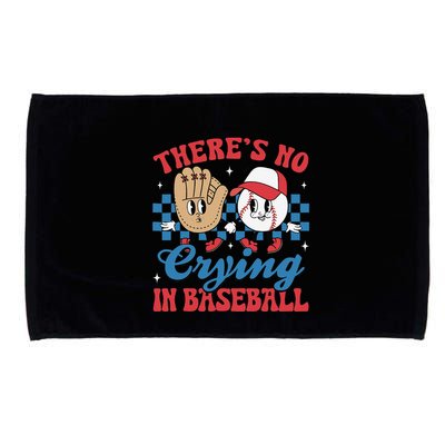 There Is No Crying In Baseball Funny Game Day Baseball Microfiber Hand Towel