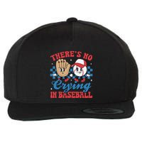 There Is No Crying In Baseball Funny Game Day Baseball Wool Snapback Cap