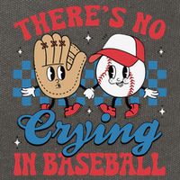 There Is No Crying In Baseball Funny Game Day Baseball Cotton Canvas Backpack