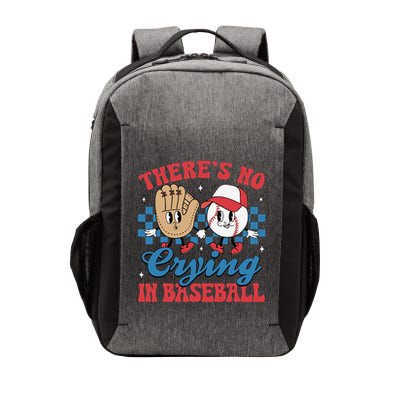 There Is No Crying In Baseball Funny Game Day Baseball Vector Backpack