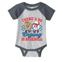 There Is No Crying In Baseball Funny Game Day Baseball Infant Baby Jersey Bodysuit
