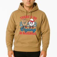 There Is No Crying In Baseball Funny Game Day Baseball Hoodie
