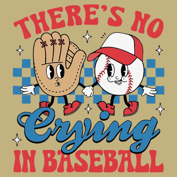 There Is No Crying In Baseball Funny Game Day Baseball Button