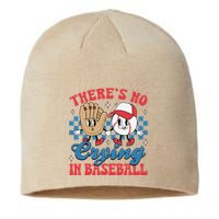 There Is No Crying In Baseball Funny Game Day Baseball Sustainable Beanie