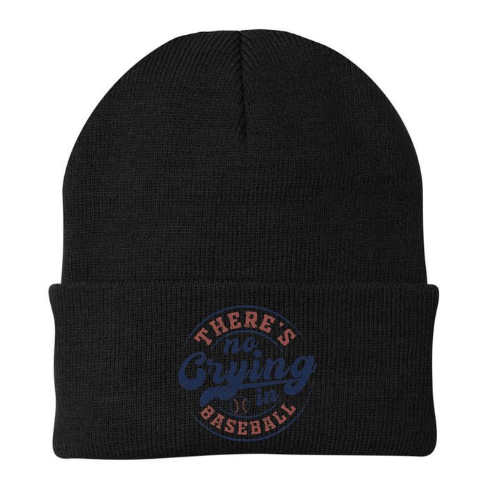 There Is No Crying In Baseball Funny Game Day Baseball Beanie