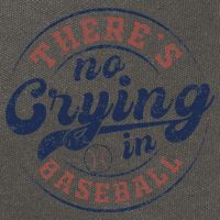 There Is No Crying In Baseball Funny Game Day Baseball Cotton Canvas Backpack