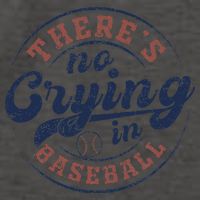 There Is No Crying In Baseball Funny Game Day Baseball Vector Backpack