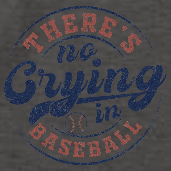 There Is No Crying In Baseball Funny Game Day Baseball Vector Backpack
