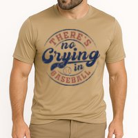 There Is No Crying In Baseball Funny Game Day Baseball Cooling Performance Crew T-Shirt