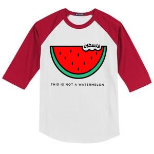 This Is Not A Watermelon Palestine Collection Kids Colorblock Raglan Jersey