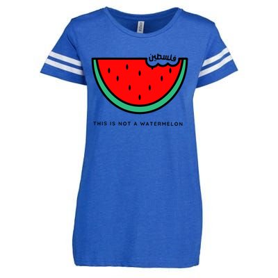 This Is Not A Watermelon Palestine Collection Enza Ladies Jersey Football T-Shirt