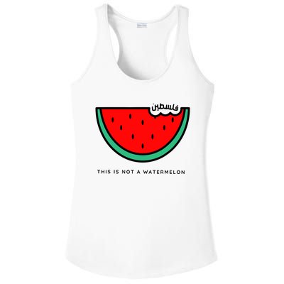 This Is Not A Watermelon Palestine Collection Ladies PosiCharge Competitor Racerback Tank