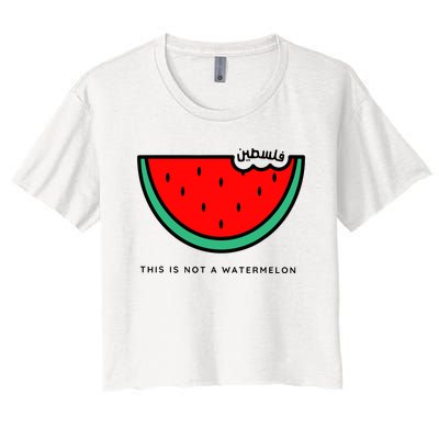 This Is Not A Watermelon Palestine Collection Women's Crop Top Tee