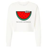 This Is Not A Watermelon Palestine Collection Cropped Pullover Crew