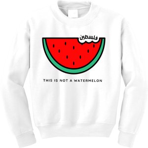 This Is Not A Watermelon Palestine Collection Kids Sweatshirt