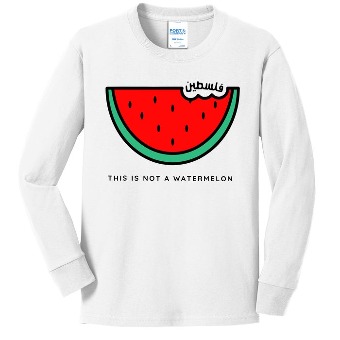 This Is Not A Watermelon Palestine Collection Kids Long Sleeve Shirt