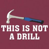 This Is Not A Drill Tools Hammer Builder Woodworking 16oz Travel Tumbler