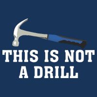This Is Not A Drill Tools Hammer Builder Woodworking Pom Pom 12in Knit Beanie