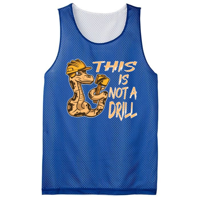 This Is Not A Drill Gift Funny Dad Joke Handy Meaningful Gift Mesh Reversible Basketball Jersey Tank