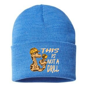 This Is Not A Drill Gift Funny Dad Joke Handy Meaningful Gift Sustainable Knit Beanie