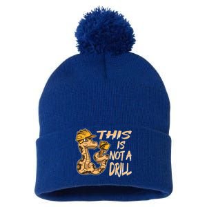 This Is Not A Drill Gift Funny Dad Joke Handy Meaningful Gift Pom Pom 12in Knit Beanie