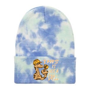 This Is Not A Drill Gift Funny Dad Joke Handy Meaningful Gift Tie Dye 12in Knit Beanie