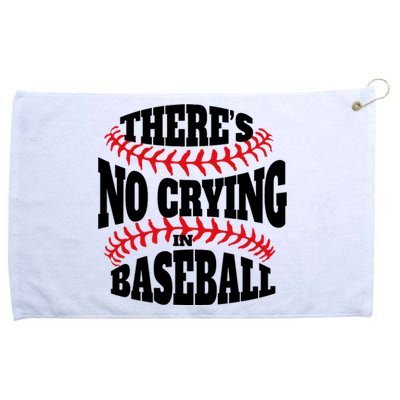 There Is No Crying In Baseball Funny Game Day Baseball Grommeted Golf Towel