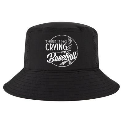 There Is No Crying In Baseball Sports Funny Baseball Cool Comfort Performance Bucket Hat