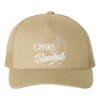 There Is No Crying In Baseball Sports Funny Baseball Yupoong Adult 5-Panel Trucker Hat