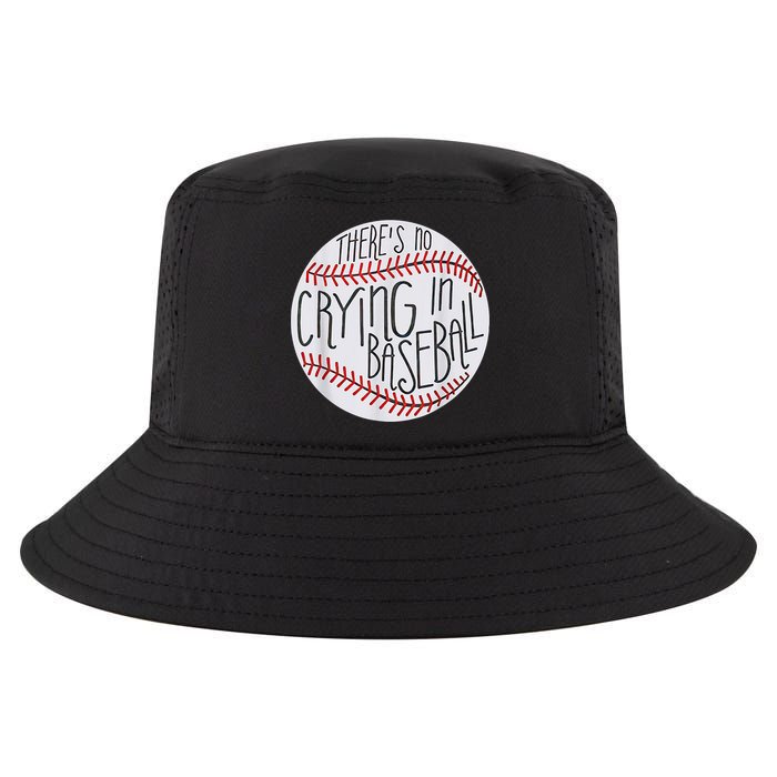 There Is No Crying In Baseball Funny Sports Ball Game Cool Comfort Performance Bucket Hat