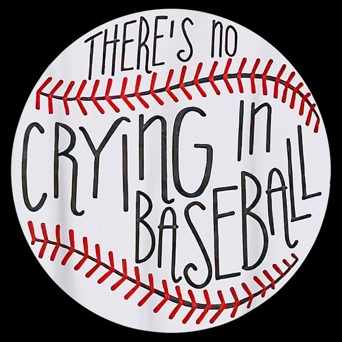 There Is No Crying In Baseball Funny Sports Ball Game Hoodie