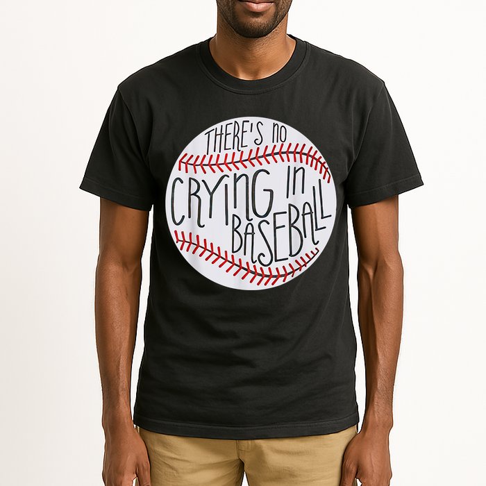 There Is No Crying In Baseball Funny Sports Ball Game Tall T-Shirt