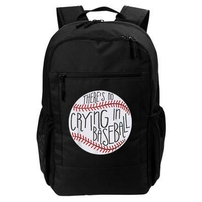 There Is No Crying In Baseball Funny Sports Ball Game Backpack
