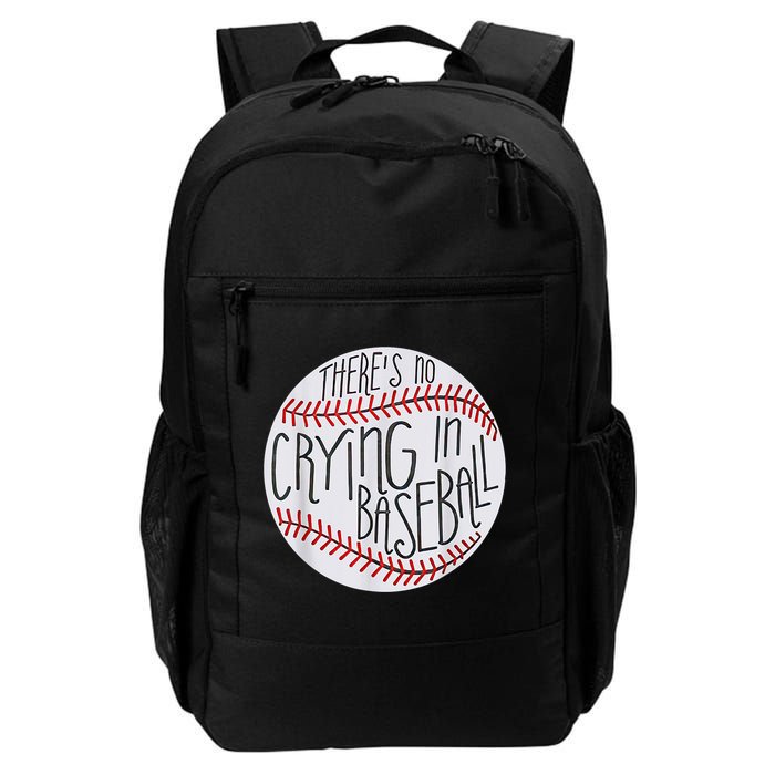 There Is No Crying In Baseball Funny Sports Ball Game Backpack